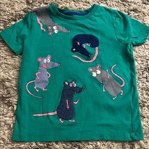 Boden green shortsleeve shirt with animals